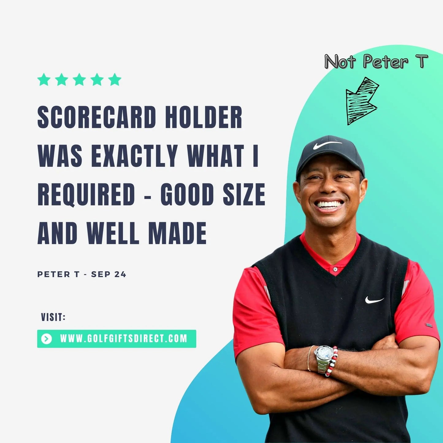 Custom Golf Scorecard Holder | Green | Matching Pencil