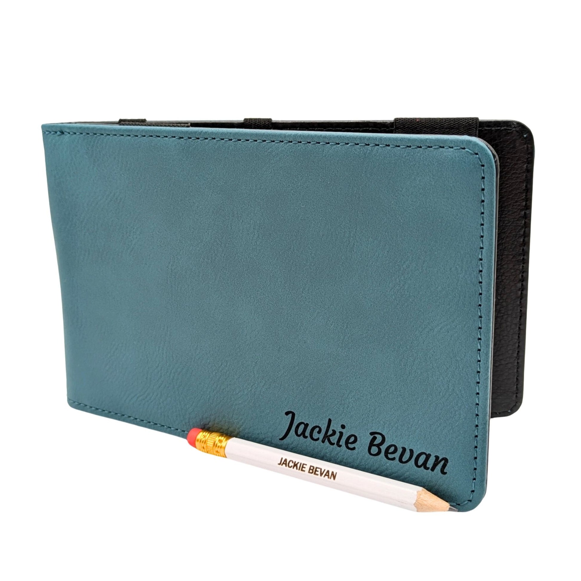 Custom Golf Scorecard Holder | Teal | Matching Pencil