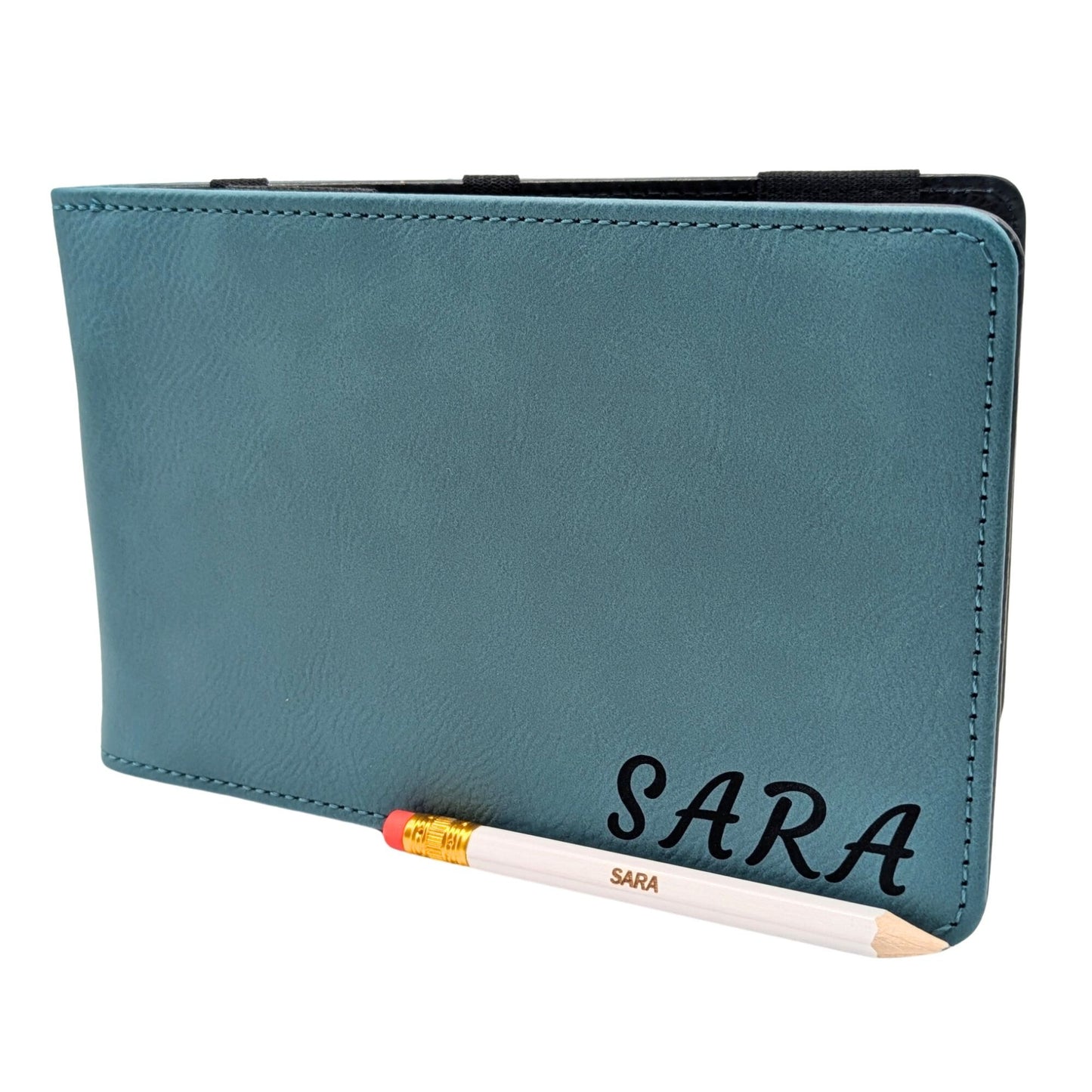 Custom Golf Scorecard Holder | Teal | Matching Pencil