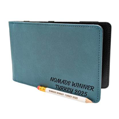 Custom Golf Scorecard Holder | Teal | Matching Pencil