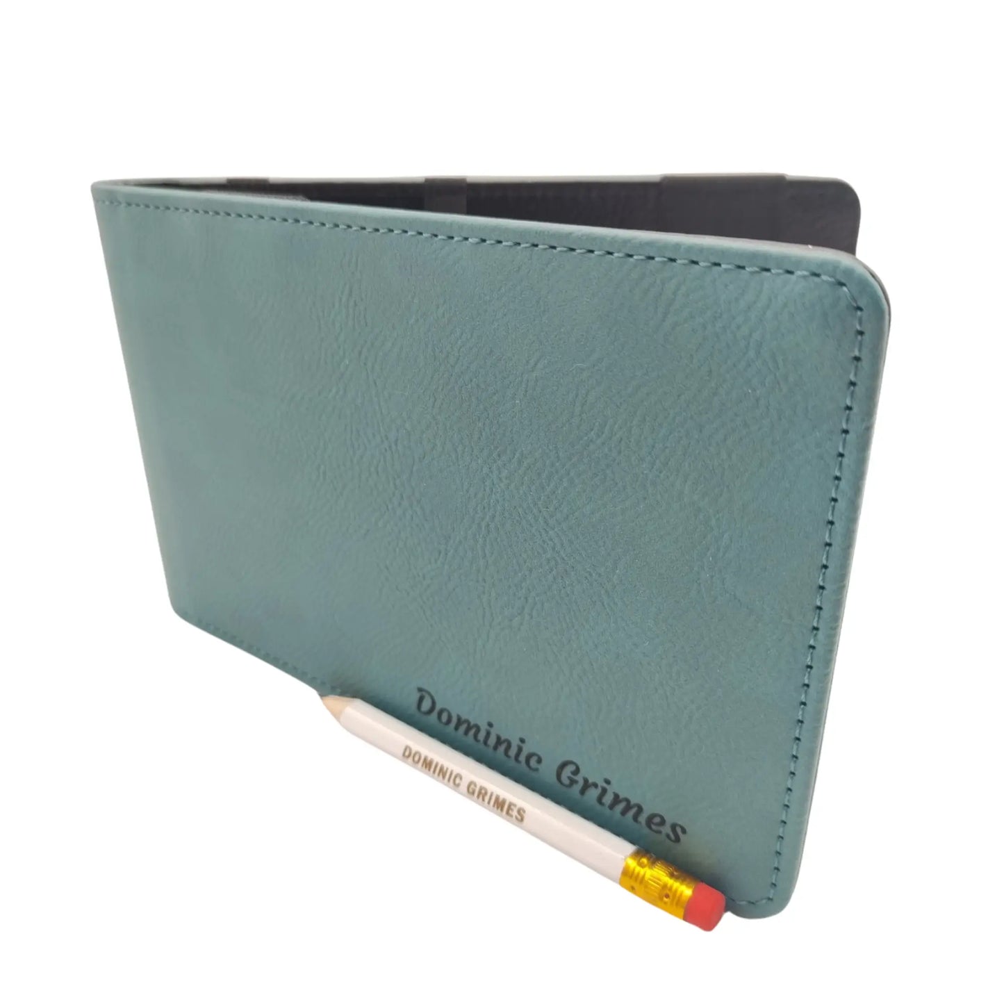 Custom Golf Scorecard Holder | Teal | Matching Pencil