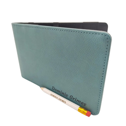 Custom Golf Scorecard Holder | Teal | Matching Pencil