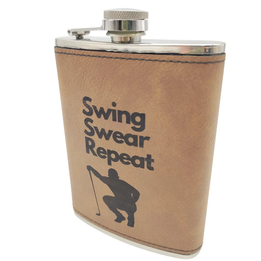 Personalised Hip Flask for Golfers