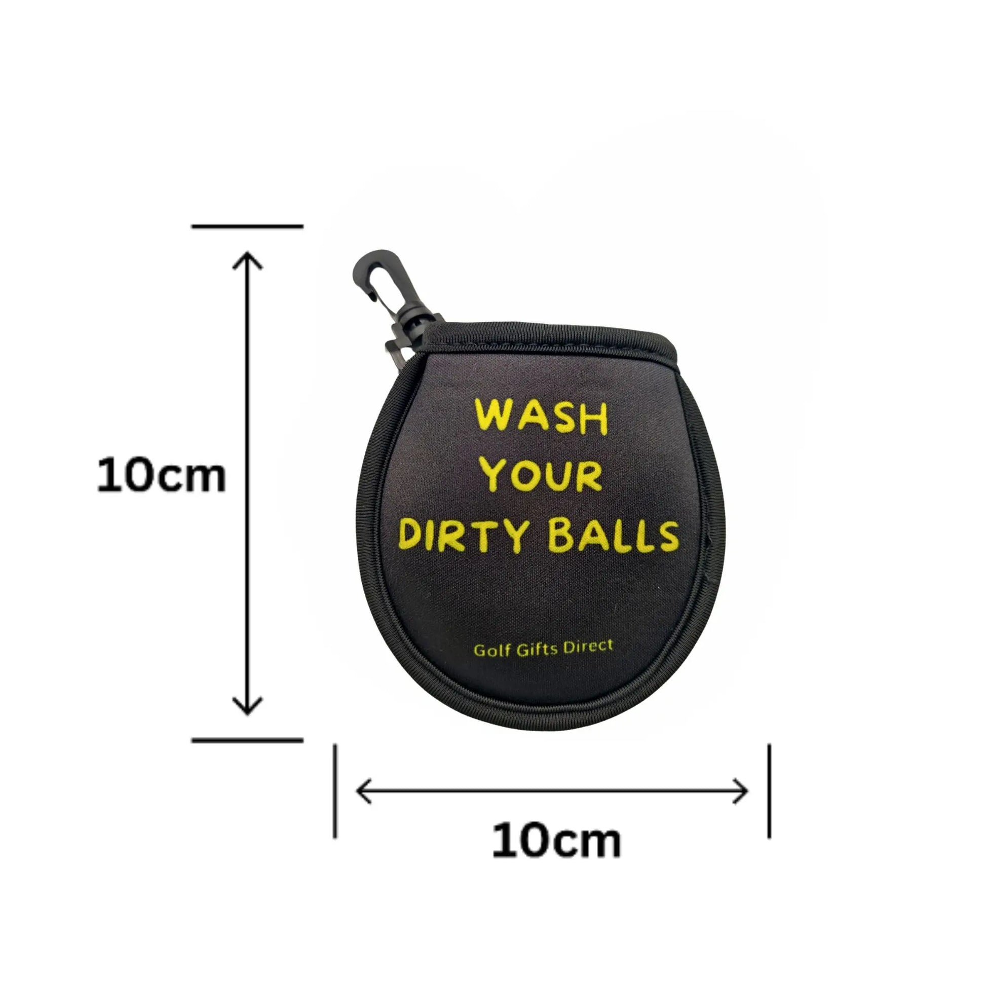 Golf Ball Washer | Stretchable Neoprene | Portable with Clip on Attachment - Golf Gifts Direct