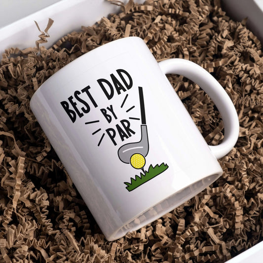 Novelty Golf Mug - Best Dad By Par Mug - Golf Guy Gifts